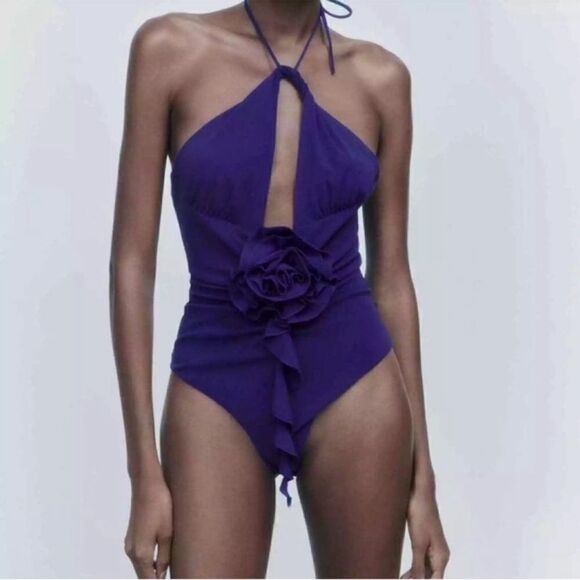Zara Purple Bodysuit(Size Small) - Picture 1 of 5